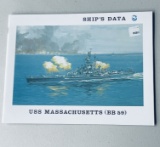 WW2: USS Massachusetts (BB 59) Ship Data