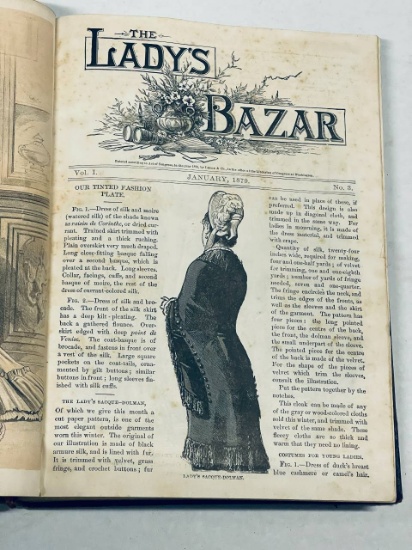 LADY'S BAZAR Magazine Bound (1879)
