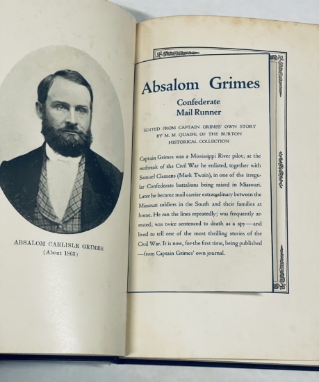 Absalom Grimes: Confederate Mail Runner (1926)