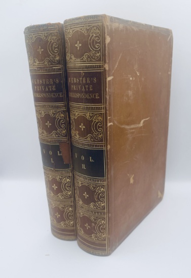 The Private Correspondence of DANIEL WEBSTER (1857) Two Volume Set