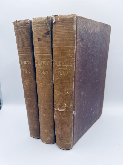 The Adventures of Gil Blas, of Santillane (1844) Three Volume Set