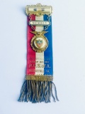 PATRIOTIC ORDER SONS OF AMERICA Camp Member Ribbon & Medal (c.1910)