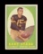 1958 Topps Football Card #66 Hall of Famer Bart Starr Green Bay Packers. EX