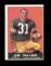 1961 Topps Football Card #41 Hall of Famer Jim Taylor Green Bay Packers. EX