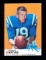 1969 Topps Football Card #25 Hall of Famer Johnny Unitas Baltimore Colts. E