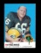 1969 Topps Football Card #55 Hall of Famer Ray Nitschke Green Bay Packers.