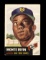 1953 Topps Baseball Card #62 Hall of Famer Monte Irvin New York Giants. VG/