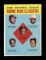 1963 Topps Baseball Card #3 National League 1962 Home Run Leaders: Aaron, R