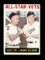 1964 Topps Baseball Card #81 All-Star Vets: Nellie Fox & Harmon Killebrew.