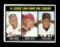 1967 Topps Baseball Card #244 National League 1966 Home Run Leaders: Aaron,