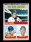 1970 Topps Baseball Card #62 American League 1969 Batting Leaders: Carew, S