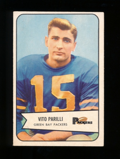 1954 Bowman Football Card #10 Babe Parelli Green Bay Packers. EX/MT - NM Co