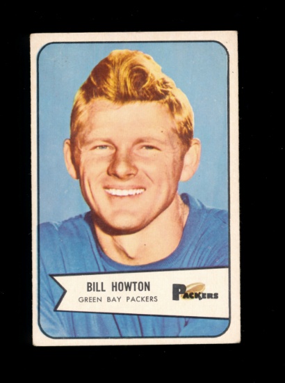1954 Bowman Football Card #34 Bill Howton Green Bay Packers. VG/EX - EX Con