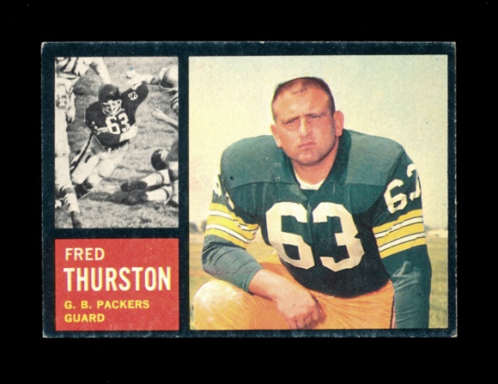 1962 Topps Football Card Scarce Short Print #69 Rookie Fred "Fuzzy" Thursto