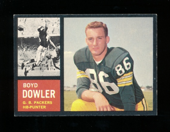 1962 Topps Football Card #71 Boyd Dowler Green Bay Packers. EX/MT-NM Condit