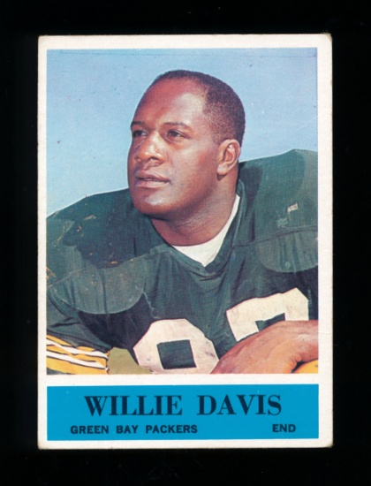 1964 Philadelphia Football Card #72 Rookie Hall of Famer Willie Davis Green