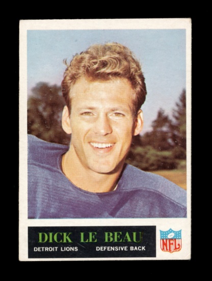 1965 Philadelphia Football Card #64 Rookie Hall of Famer Dick Le Beau Detro