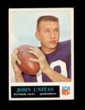 1965 Philadelphia Football Card #12 Hall of Famer Johnny Unitas Baltimore C