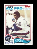 1982 Topps Football Card #434 Rookie Hall of Famer Lawrence Taylor New York