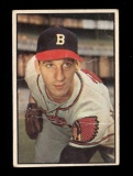 1953 Bowman (Color) Baseball Card #99 Hall of Famer Warren Spahn Milwauee B