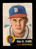 1953 Topps Baseball Card #91 Ebba St. Claire Boston Braves. G - VG+ Conditi