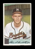 1954 Bowman Baseball Card #192 Lou Burdette Milwaukee Braves.  EX/MT - NM C
