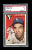 1954 Topps Baseball Card #34 Jim Rivera Chicago White Sox. Graded PSA EX-5
