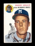 1954 Topps Baseball Card #188 Dave Jolly Milwaukee Braves. VG/EX - EX/MT Co