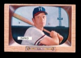 1955 Bowman Baseball Card #12 Andy Pafko Milwaukee Braves.  EX/MT - NM Cond