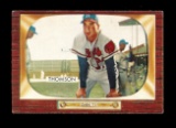 1955 Bowman Baseball Card #102 Bobby Thompson Milwaukee Braves.  EX/MT - NM