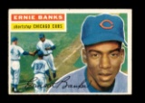 1956 Topps Baseball Card #15 Hall of Famer Ernie Banks Chicago Cubs.  EX/MT