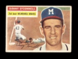 1956 Topps Baseball Card #272 Danny O'Connell Milwaukee Braves.  VG/EX - EX