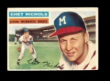 1956 Topps Baseball Card #278 Chet Nichols Milwaukee Braves.  VG/EX - EX+ C