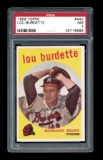 1959 Topps Baseball Card #440 Lou Burdette Milwaukee Braves. Graded PSA NM-