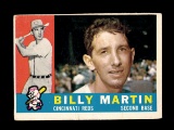 1960 Topps Baseball Card #173 Billy Martin Cincinnati Reds. VG/EX - EX Cond