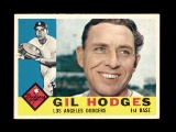 1960 Topps Baseball Card #295 Gil Hodges Los Angeles Dodgers. EX/MT - NM Co