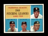 1961 Topps Baseball Card #47 National League 1960 Pitching Leaders: Broglio