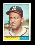 1961 Topps Baseball Card #61 Ron Piche Milwaukee Braves. EX.MT - NM Conditi