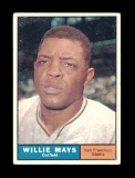 1961 Topps Baseball Card #150 Hall of Famer Willie Mays San Francisco Giant