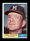 1961 Topps Baseball Card #217 Mel Roach Milwaukee Braves. EX/MT - NM Condit