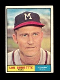 1961 Topps Baseball Card #320 Lou Burdette Milwaukee Braves. EX/MT - NM Con