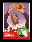 1963 Topps Baseball Card #46 Tommie Aaron Milwaukee Braves. EX/MT - NM Cond