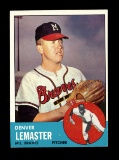 1963 Topps Baseball Card #74 Denver Lemaster Milwaukee Braves. EX/MT - NM C