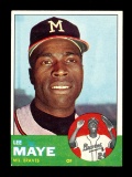 1963 Topps Baseball Card #109 Lee Maye Milwaukee Braves. EX/MT - NM Conditi