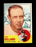 1963 Topps Baseball Card #298 Don Dillard Milwaukee Braves. EX/MT - NM Cond