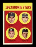1963 Topps Baseball Card #299 Rookie Stars1963: Morehead, Dustal, Schneider