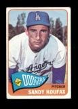 1965 Topps Baseball Card #300 Hall of Famer Sandy Koufax Los Angeles Dodger