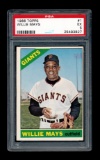 1966 Topps Baseball Card #1 Hall of Famer Willie Mays San Francisco Giants.