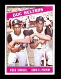 1966 Topps Baseball Card #99 Buc Belters: Willie Stargel & Donn Clendenon.