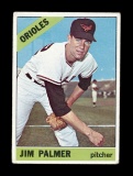 1966 Topps Baseball Card #126 Rookie Hall of Famer Jim Palmer Baltimore Ori